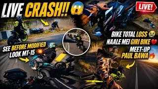 Live Accident Record On My GoPro Deadly Crashed  Ktm 390 💔|Meet-up Paul bawa friend Raja dc #crash