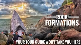 Rock Formations and Shark Stone at Palolem Beach / May 2022 #southgoa #goa2022   #travelvlog