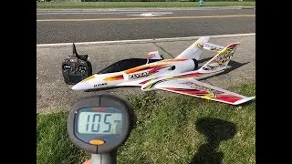 H-King Flycat RADAR SPEED RUNS Review 70mm EDF Jet by HobbyKing