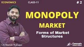 What is a MONOPOLY Market Structure | Monopoly Market | Class 11 | Micro Economics | Forms of Market