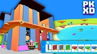 Construindo casa moderna de praia no PK XD | LaraG