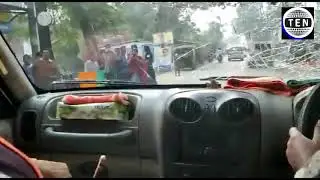 BJP president ⁦JP Nadda⁩ convoy attacked in Bengal allegedly by TMC
