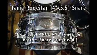 How to change and TUNE the bottom Drum head on a Snare Drum