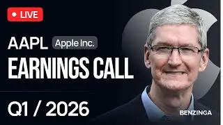 Apple Q1 FY26 Earnings Call | $AAPL | 🔴 WATCH LIVE