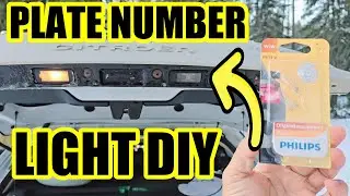 How to change license plate light in the car #diy #tutorial #platenumber #lightchange #repairing