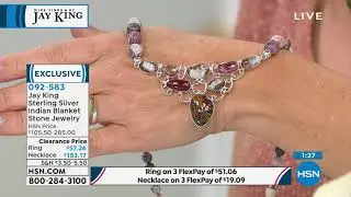 Jay King Gallery Collection Indian Blanket Stone Necklace