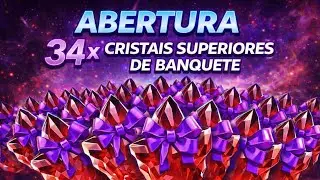 Abertura 34 Cristais Superiores de Banquete e 3 Cristais Jubilant #crystalopening #mcoc 