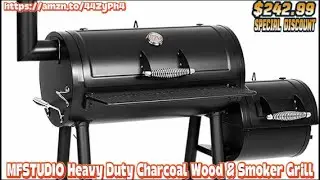 Review MFSTUDIO Heavy Duty Charcoal Wood & Smoker Grill