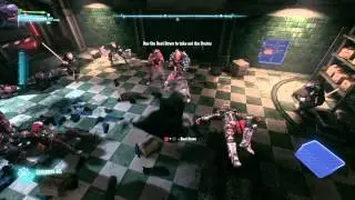 BATMAN ARKHAM KNIGHT Tunnel Brute Fight (HARD MODE)