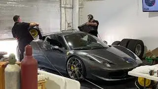 Ferrari 458 with CRAZY LOUD F1 IPE Titanium Exhaust System