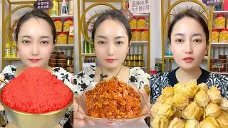 Rainbow Ice Crunch Mukbang | Colorful Flavored Ice ASMR Eating Sounds #231