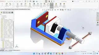 SolidWorks 2023 Tutorial - Vise Design Assembly
