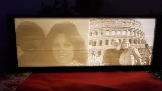 3D printed Lithophane back light
