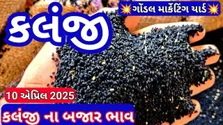 કલજી ના બજાર ભાવ / કલોજી ના ભાવ / કલોંજીના બજાર ભાવ ગોંડલ / કલોજી ના તાજા બજાર ભાવ /10.4.2025
