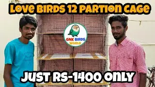 New love birds 12 partion cage in தமிழ்/ our farming EPS-1 @GNK vlogs