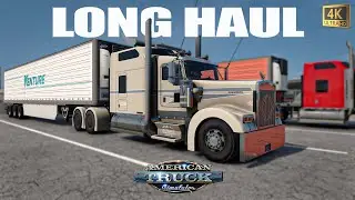 Long Haul Cross Country Run | KW W900 Highway Killer  | American Truck Simulator | Logitech G920