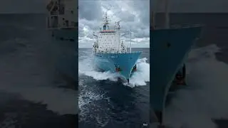 If You Think the North Sea Is a Joke.. #northsea #ocean #ship #storm #bigwaves #ytshorts #yt #travel