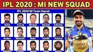 IPL 2020 - Mumbai Indians(MI) Team Full Squad