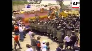 MEXICO: PRI SUPPORTERS CLASH WITH POLICE