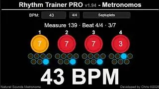 43 BPM Septuplets (Accent On 1)