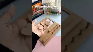 DIY Hanging Organizer 😍✨#shorts #art #diy #craft #muktaartandcraft #youtubeshorts