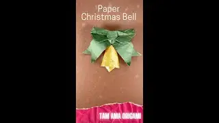 Paper Christmas Bell DIY - Xmas Decor with One Sheet of Paper