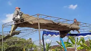 Cara membongkar tenda hajatan sendiri