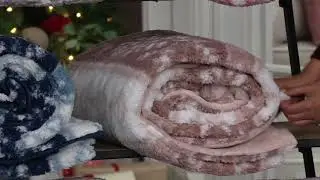 Berkshire Printed Sherpa Blanket with Velvet Soft Reverse on QVC