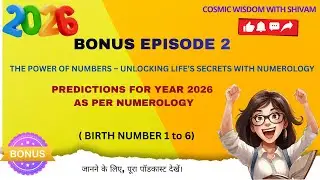Numerology Prediction and Guidance for Birth Numbers 1-6 in Year 2026