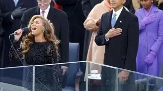 BEYONC&Eacute; CANTA O HINO DOS ESTADOS UNIDOS NA POSSE DE OBAMA