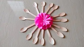 Unique walldecor idea using spoon 😍.#youtubevideo #diydecor 