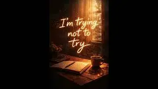 I&rsquo;m Trying Not to Try | Emotional Alternative Rock Song About Overthinking