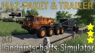 LS19 Modvorstellung - MAZ-PAKET & TRAILER V1.0.0.0  - Ls19 Mods