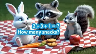 🍪 Benny & Rina&rsquo;s Snack Picnic | Fun Math Story for Kids 🧮✨ | Raz the Storyteller