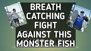 WHAT A GOOD FIGHT! AGAINST THIS MONSTER FISH (5.7KG BLUE BONE)land based turkish fish fishing