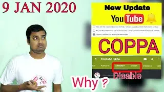 Stories Community Disable ! Youtube New update ! COPPA ! Problem Solve ! Youtube Sikho !