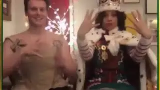 Jonathan Groff aka King George and Sasha Hutchings teach us the 