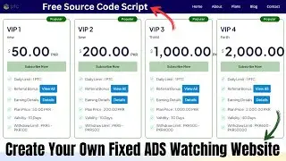 Create Your Own new Ptc ads watching Website | PTCLAB updated Script | Free Script Download