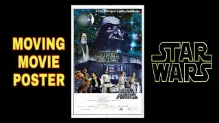 STAR WARS 1977 - Moving Movie Poster