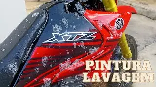 Pintura Xtz 135 Motard pronta - Como lavar sua moto em casa
