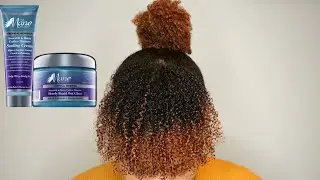 Used Two of The Mane Choice Tropical Moringa Products to Create a Sleek Bun With POPPIN Bangs