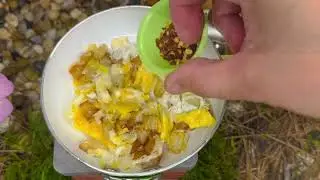 Miniature Potato & Egg Breakfast Tacos | Cooking Real Tiny Food | #tacos #egg @Miniaturefooditures