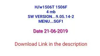 1506t receiver new software 2019