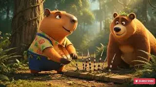 Milo, the Big friendly bear and the Quill brush