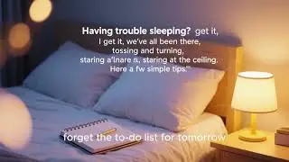 How to sleep well