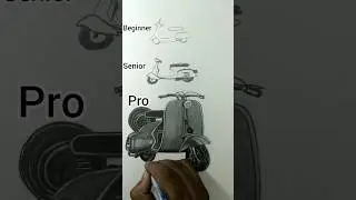 How to draw scooter 🛵#shorts #arts #viral #drawing