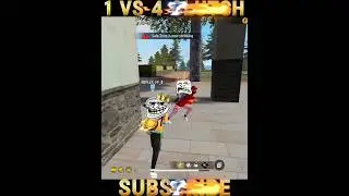 1 VS 4 CLUTCH 🤣🤯 with BR Ranked 😱😂 #ff #freefire #ffshorts #shortvideo #youtubeshorts #viralshorts