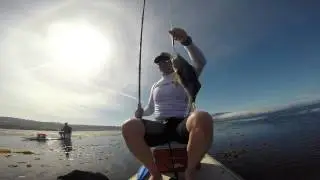 SUP Fishing on the NEW Robert August Explorer SUP Monterey Bay Brent Allen Outside