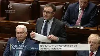 Deputy Robert Troy - Questions on Promised Legislation - 08.11.2018