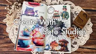 Creative Spreads with Soto Studios🥰 | Scrapbook Supplies| Junk Journaling | Scrapbooking Idea | ASMR